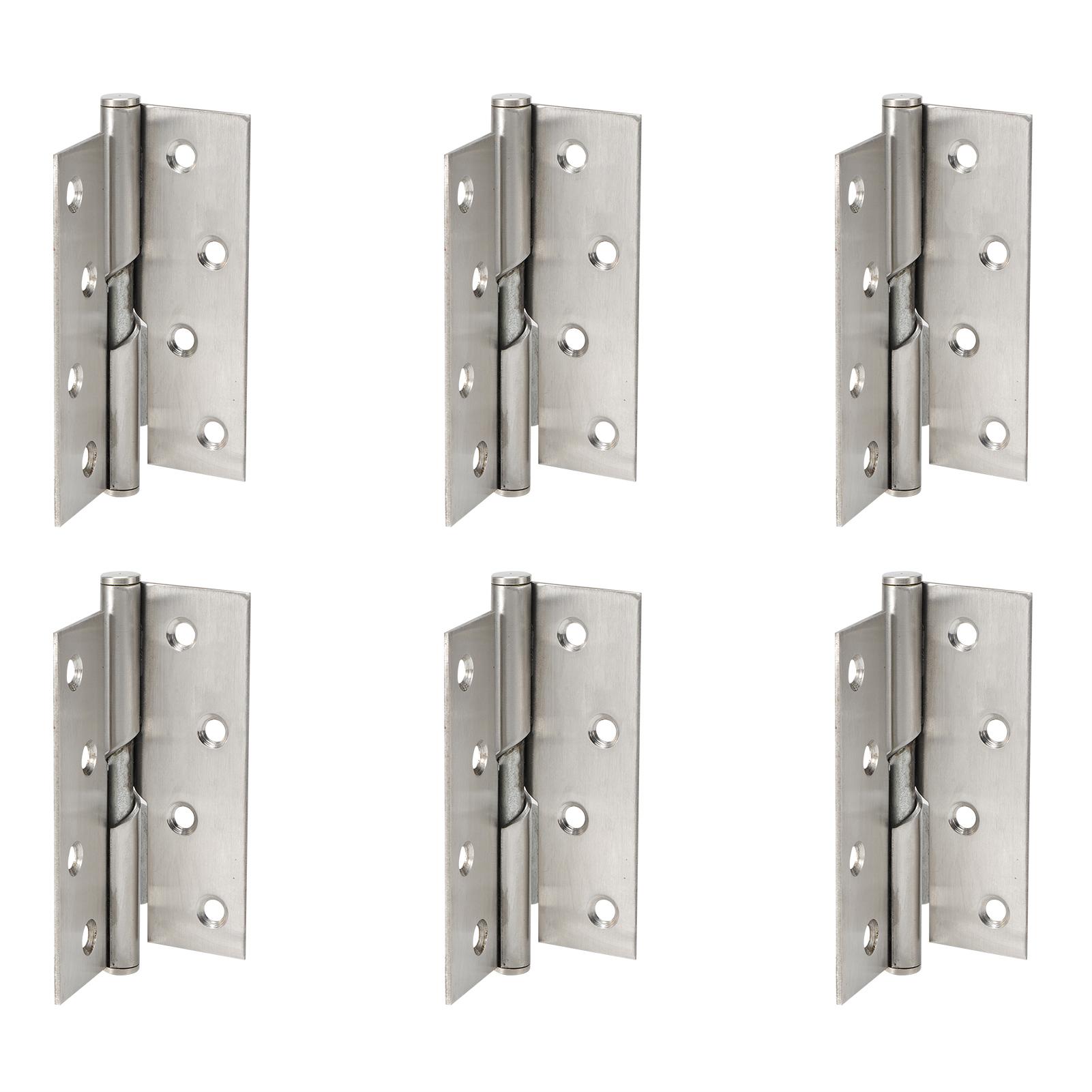 6 Set Flag Hinge Door Furnitures Silent Bearing Butt Hinge Household Hardware Accessories