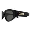 GUCCI Original Design Recycled Acetate Cat's Eye Sunglasses Unisex Couple Black