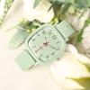 Fashionable Square Dial Teen Watch Quartz Movement 30m Water Resistance And Casual Style