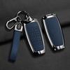 Zinc Alloy Leather Car Key Case Cover For Hyundai Genesis GV80 GV90 2022 GV70 G80 2019 2020 2021 Shell Fob Holder Accessories