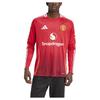 Adidas Manchester United 24/25 Home Long Sleeve T-shirt Slim Fit Red