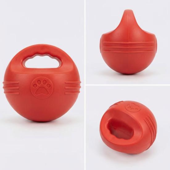 Yumuşak Kettlebell Yüzen Köpek Oyuncağı Isırığa Dayanıklı Plastik Havuz ve Kara İçin Top Diş Temizleme Dokulu Güvenli Etkileşimli Eğitim Köpek Oyuncağı