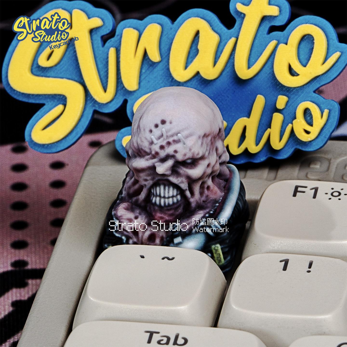 

Strato Studio Keycaps Leon Ada Wong Tyrant Resin Artisan Single Keycap For Cross Axis Mechanical Keyboard