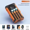 Solar Hand-Crank Power Bank & Magnetic Wireless Charger with PD 22.5W Fast Charging & Built-in Cable - Camping Mobile Power Supply.