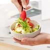 Silicone Salad Cooking Tongs with Stainless Steel Handle BBQ Kitchen Utensils