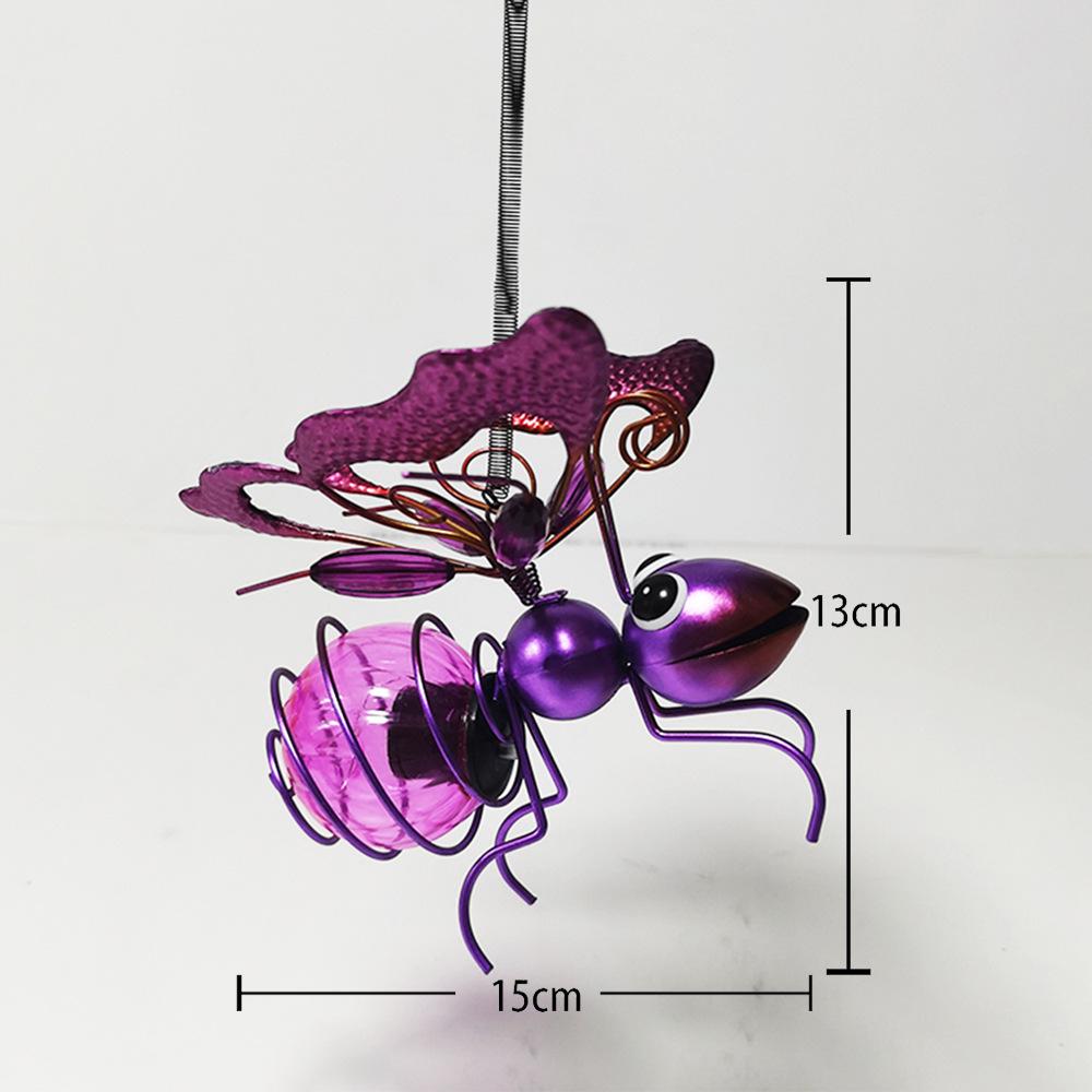 Waterproof Solar Insect Garden Lights: Bee, Dragonfly & Butterfly Hanging Ornaments