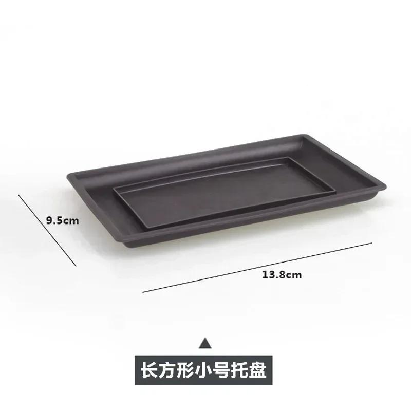 1PC Square Flower Pot Imitation Plastic Balcony Pots Flower Bonsai Bowl Nursery Basin Planter Imitation Rectangle  Plant Pots