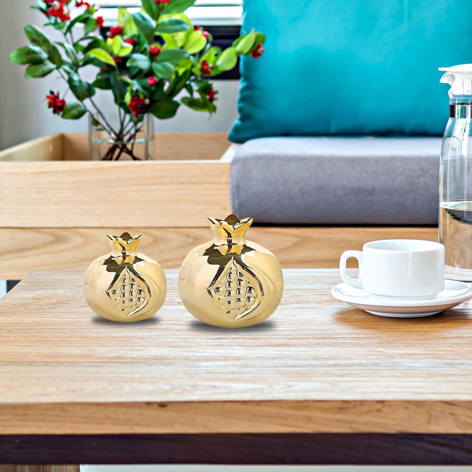 Статуэтка Граната Арт-поделки Керамическая Центральная часть стола Декоративная фигурка Настольное украшение для стола Гостиной Полки Офиса S