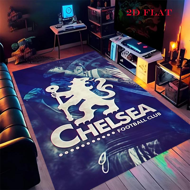 Chelsea FC Football Carpet Rug for Living Room Bedroom Home Sofa Decoration,Kids Play Nonslip Floor Mat