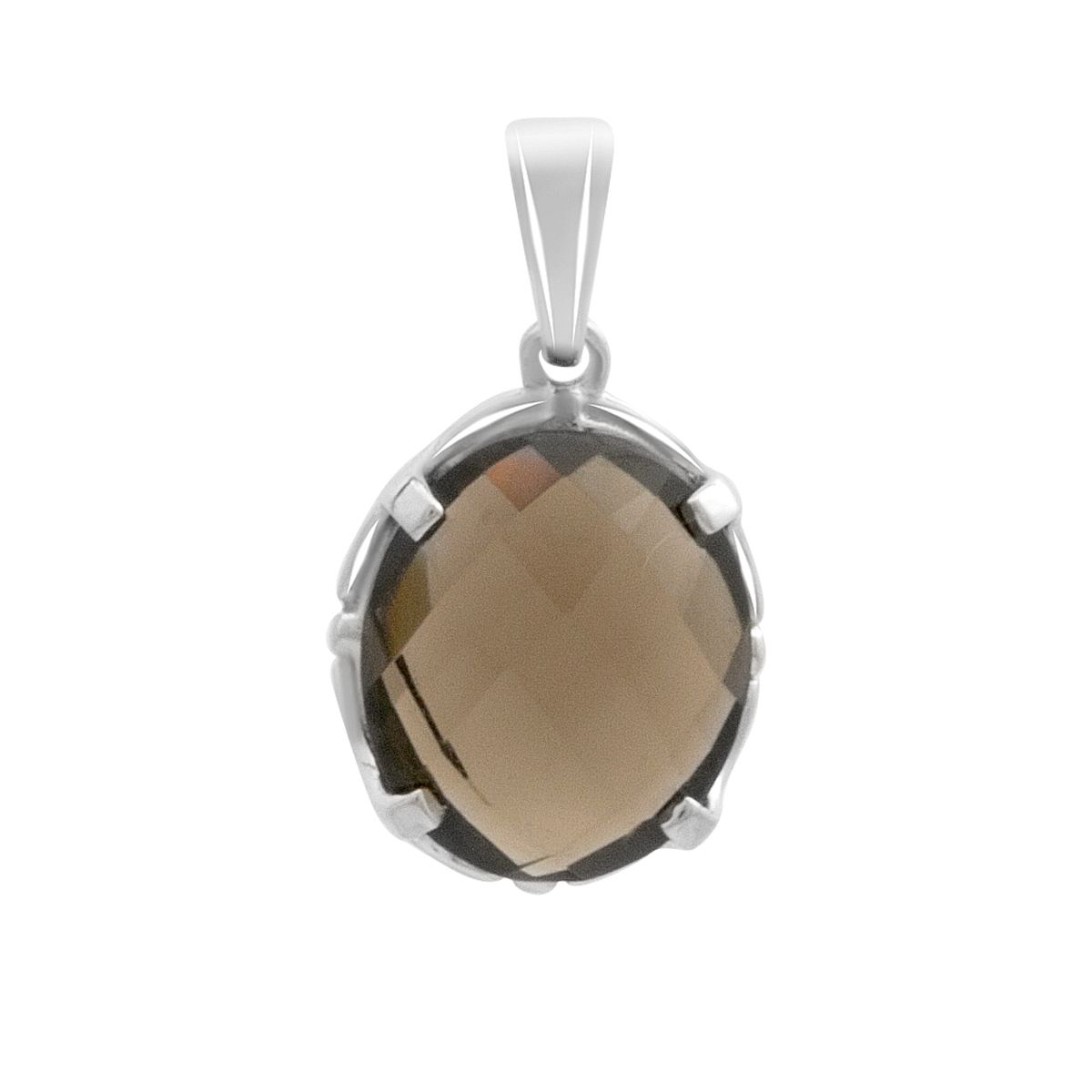 

Серебряная подвеска с раухтопазом (дымчатым кварцем) 4.387ct (2180531)