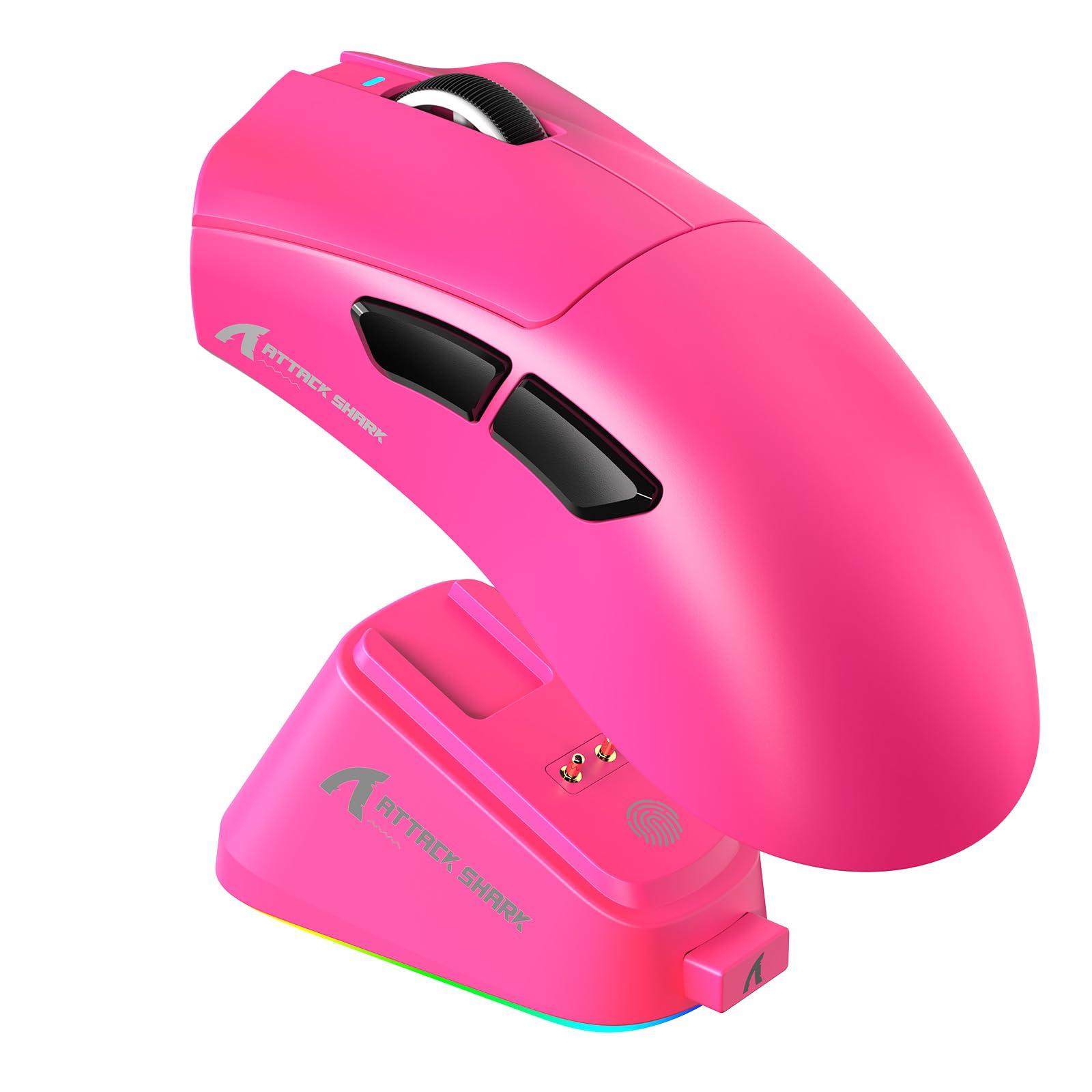 

ATTACK SHARK V3PRO Gaming 65g PAW3311 BK52820 Curved RGB Magnetic Charging Ergonomic 25000 50 Precision 100 Large Palm 1000Hz Polling 500mAh Mouse,