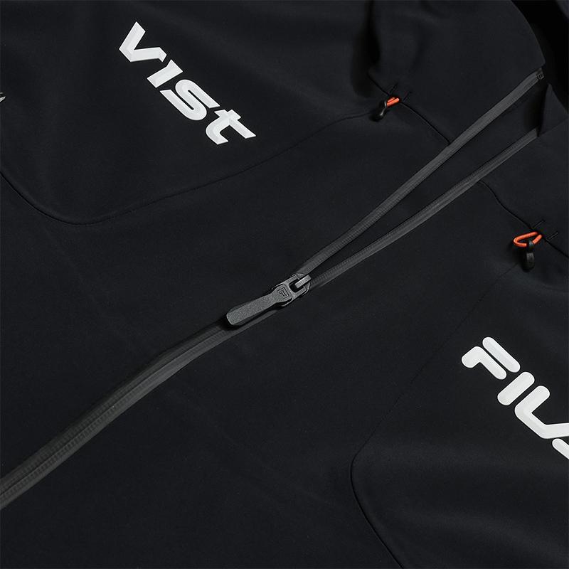 Fila Explore Fleece Lined Classic Simple Sports Casual Outdoor Mountain Comfortable Hooded Woven Jacket Women jackets A11W617723F-BK