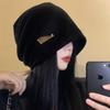 Women's autumn and winter hats, crimped warm knitted hats, ear protectors, cold-proof pullovers, and headcaps for men