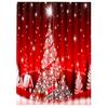2 Pieces Christmas Blackout Curtains Exquisite Xmas Themed Festival Ornament Window Decor Accessory for Scene Layout