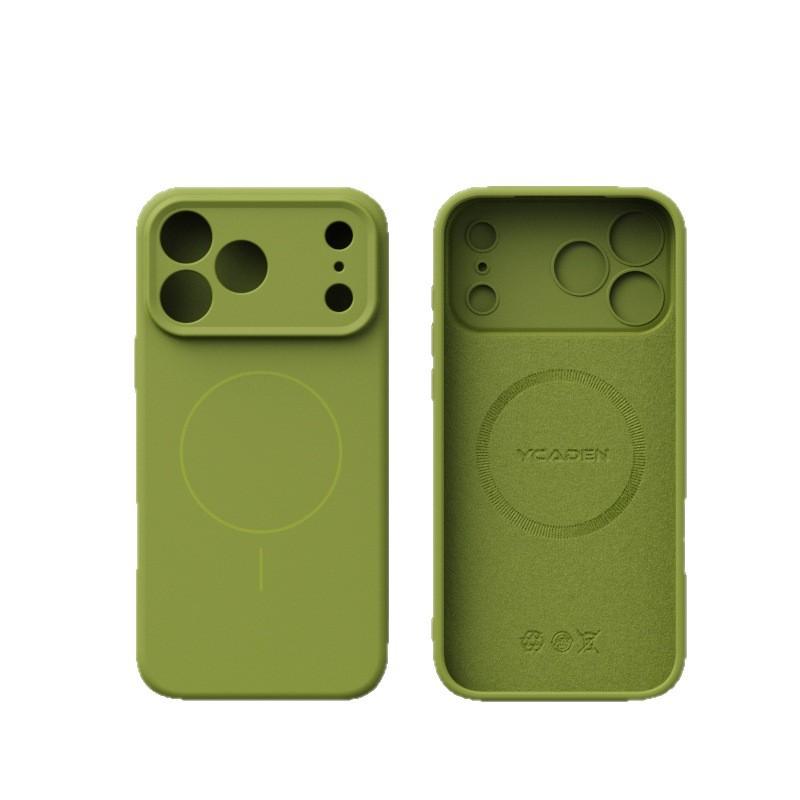 For IPhone17Air Zhenpin Liquid Silicone Mobile Phone Case for Apple 16promax All-inclusive Oil Spray Magnetic Suction Case