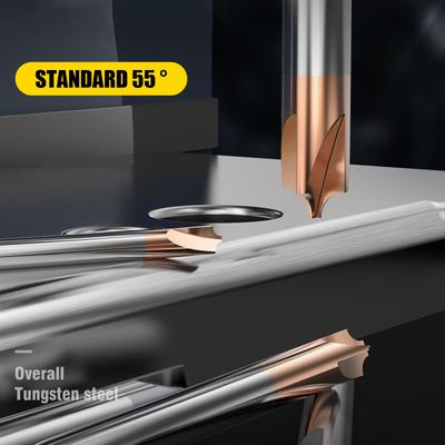 Chamfering Cutter 4 Flute Carbide Stainless Steel Milling Cutter End Mill Cutter Deburring for Machining Manufacturing