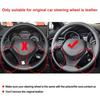 Hand Sewing Steering Wheel Cover For Toyota C-HR 2016 -  Leather Steering