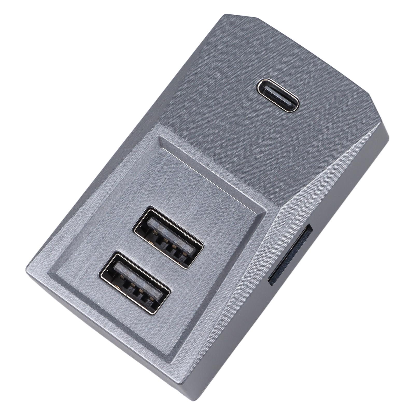 

Glove Box USB Hub Multiport Stable Transmission Convenient Car Docking Station Replacement for Tesla Model 3 Y