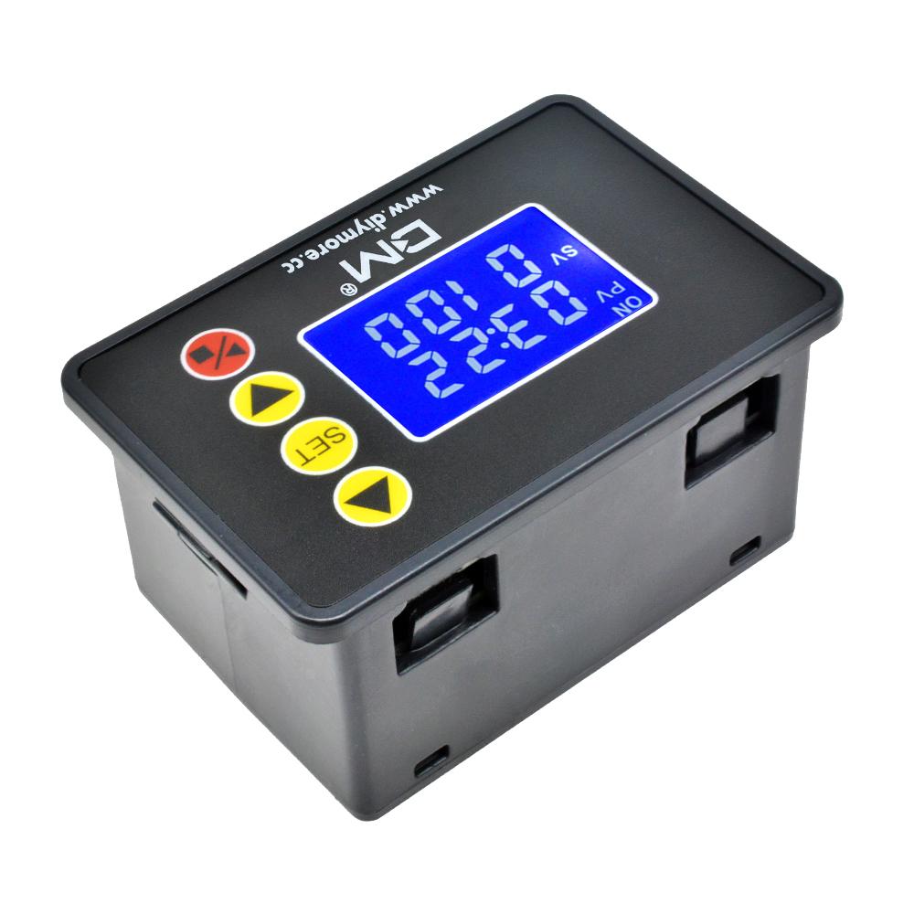 AC 110-220V DC 12V 24V Relay Switch 1.37-inch LCD Digital Display Time Controller Timer 0000-9999S Adjustable Control Module3