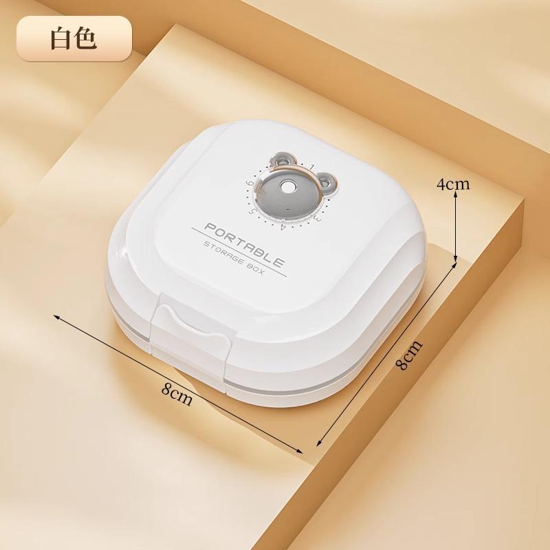 Medicine box portable, medicine packing box seven days a week, three meals a day, sealed mini, small medicine box for the elderly
