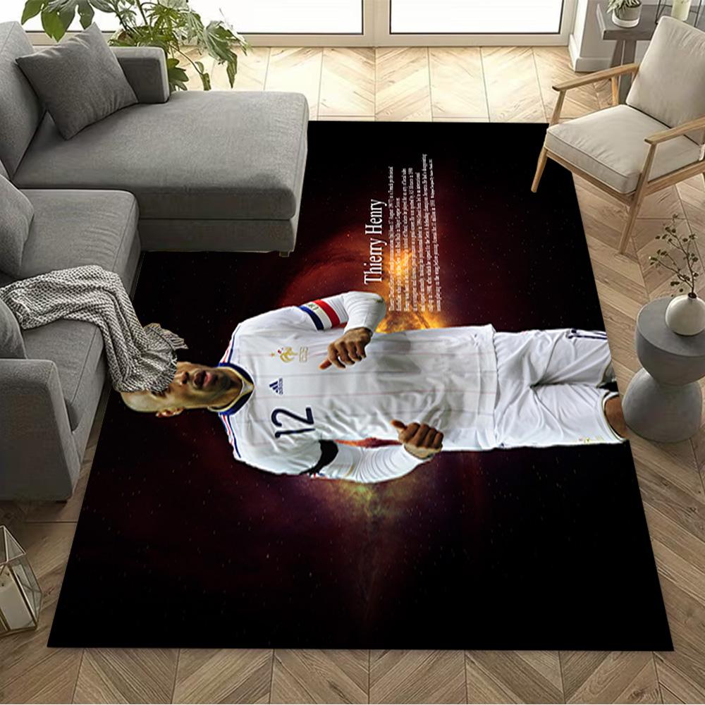 Football Player Celebration Floor Rug Office Rug Perfect for Hallway Decorate room Study room Living Rooms Anti-slip Rug Anime Office Decor