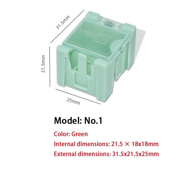 

Combination Patch Box Plastic Storage Box Electronic Parts Mobile Phone Chip Classification Box Plastic Storage Item Box 2Pcs