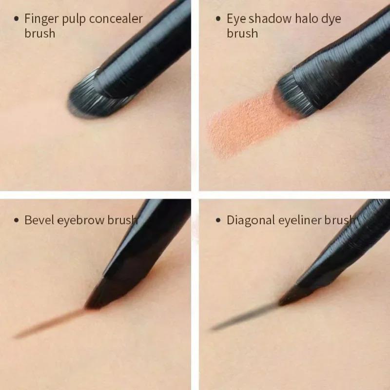 6PCS Eyes Makeup Brushes Set Professional Soft Contouring Eyeshadow Eyeliner Eyebrow Brush Women Facial Beauty Cosmetic Tool