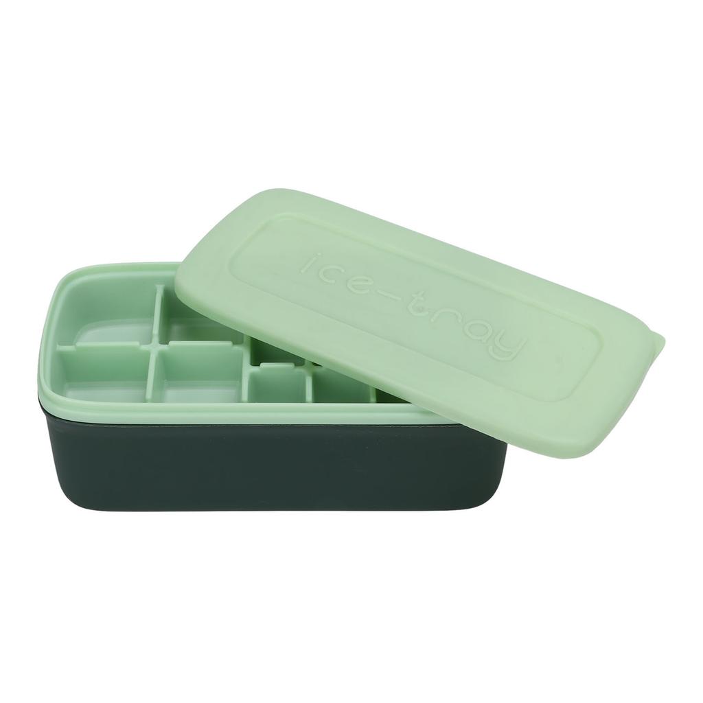 Tray Home Soft Reusable Silicone Mold Large Capacity Ice Maker With Lid Ice Shovel