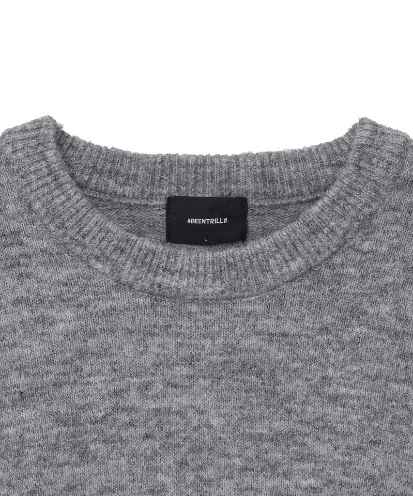 BEENTRILL Essential Hashtag Logo Knit (Gray)
