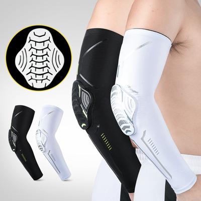 Breathable Arm Elbow Pads Crashproof Sport Compression Arm Sleeve Elbow Warmer Pad for Basketball Football Cycling Guard