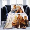 Custom Blanket With Words Picture Collage Blankets Birthday Souvenir Christmas Gifts Throw Blanket