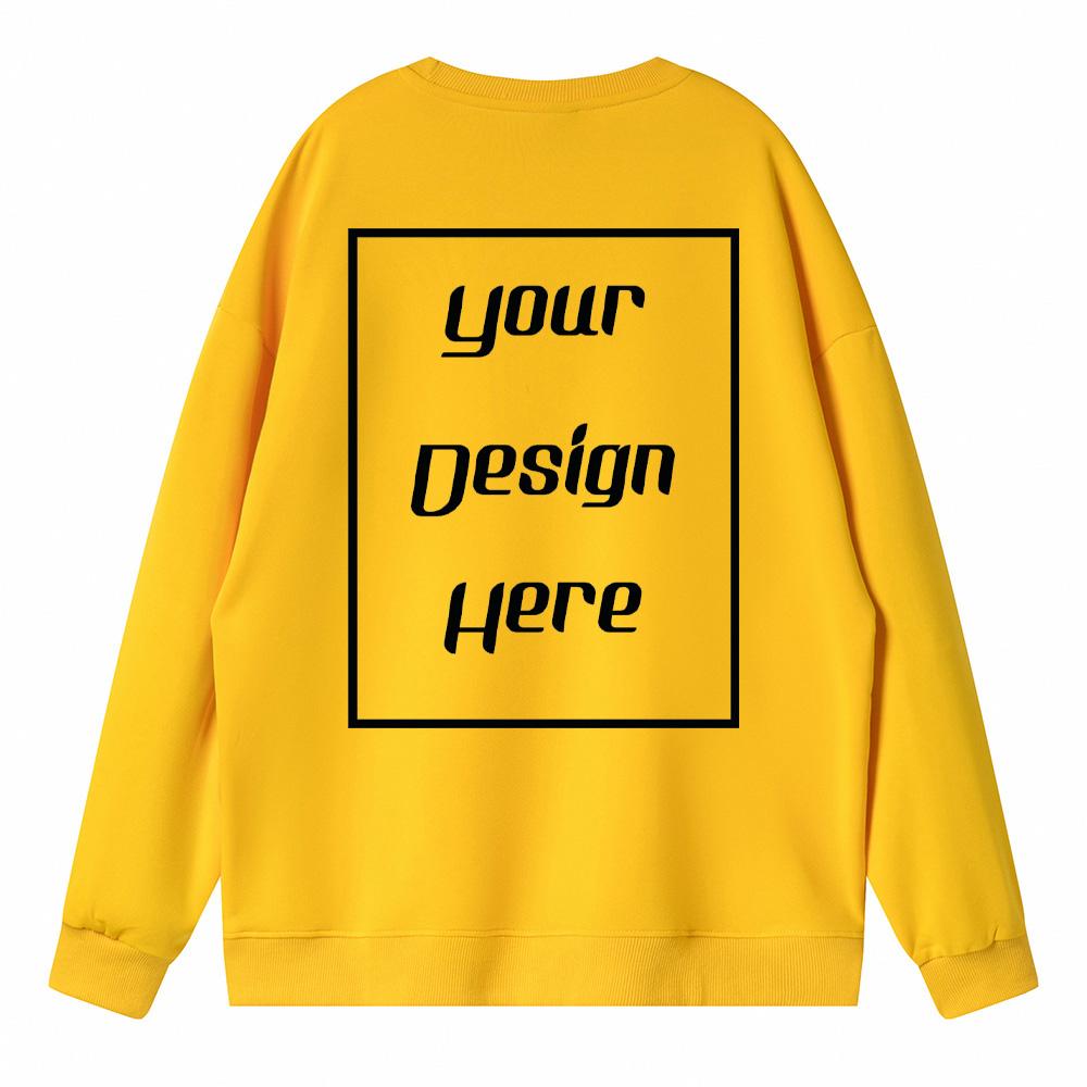 Koreanischer Trend Unisex Locker Schulter Sweatshirts Kundenspezifischer Musterdruck Herren und Damen Hoodie Langarm Rundhals Pullover Sportliche und Edle Kleidung