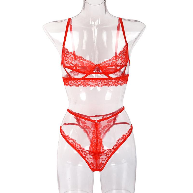 Women Sexy Lingerie Lace Babydoll Erotic Costumes Pajamas Underwear Sexy  Women Erotic Lingerie Porno Dress For Sex Femme Red
