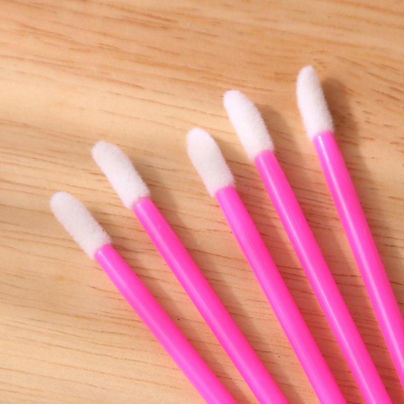 Brush Portable Mouth red lip Solid lip brush Beauty tools Disposable 100 pieces of Lip gloss lipstick Single makeup brush