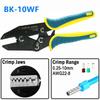 Crimping Tool Set Ratcheting Wire Crimp Pliers For Heat Shrink Non-Insulated Open Barrel Ferrule Connector Solar Energy Terminal