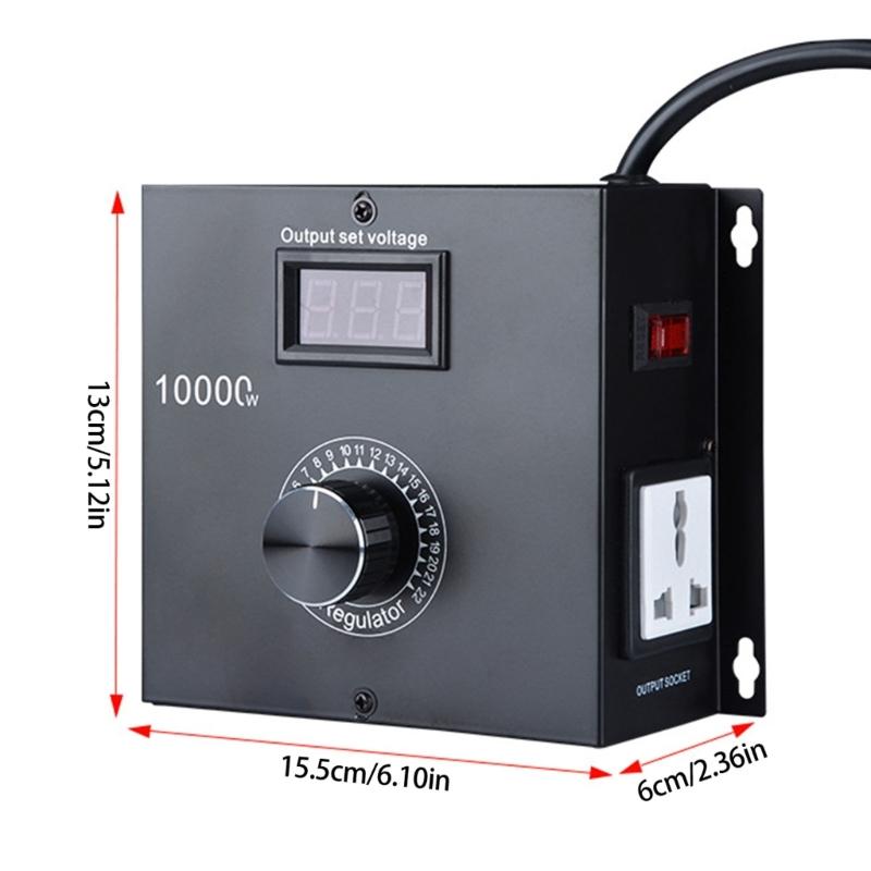 10000W Variable Voltage Controller Highly Power Compacts Dimming Speed Regulator for Electric tool, Kettles or Stove