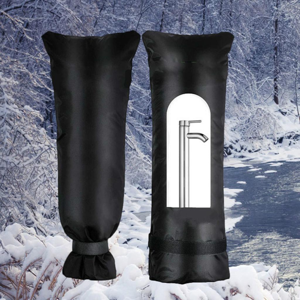 Outdoor Faucet Cover for Winter Freeze Protection Antifreeze Long Faucet Cover Socks Dustproof Windproof Cover for
