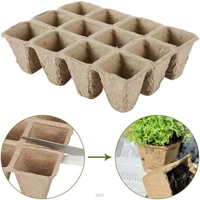 10er-Packung Pflanztöpfe Setzling-Torftöpfe Bio-Umweltfreundliche Anzuchttöpfe Saatgut-Starterschale zum Starten von Blumen und Kräutern