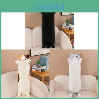 Plüsch-Katzenkissen mit Bein-umschlingendem Design für Kinder und als Geschenk
