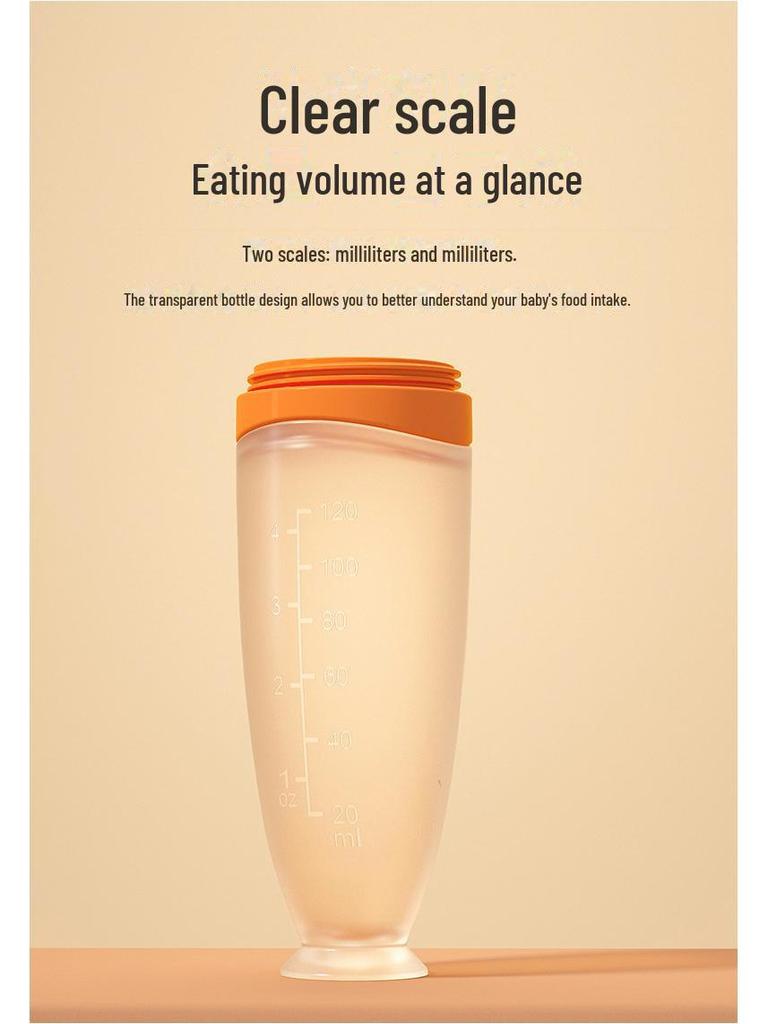 Silikonowa butelka do karmienia dziecka z miękką łyżeczką do karmienia kaszką