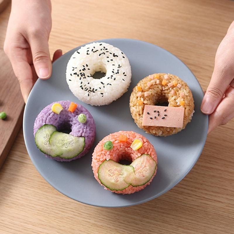 Kitchen Clear Rice Balls Press Mold Round Doughnuts Rice Balls Mold Sushis Maker Rice Balls Mold DIY Craft Baking Tool