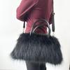 Neue Herbst-/Winter-Plüsch-Tragetasche - Modische Damen-Handtasche aus Kunstpelz