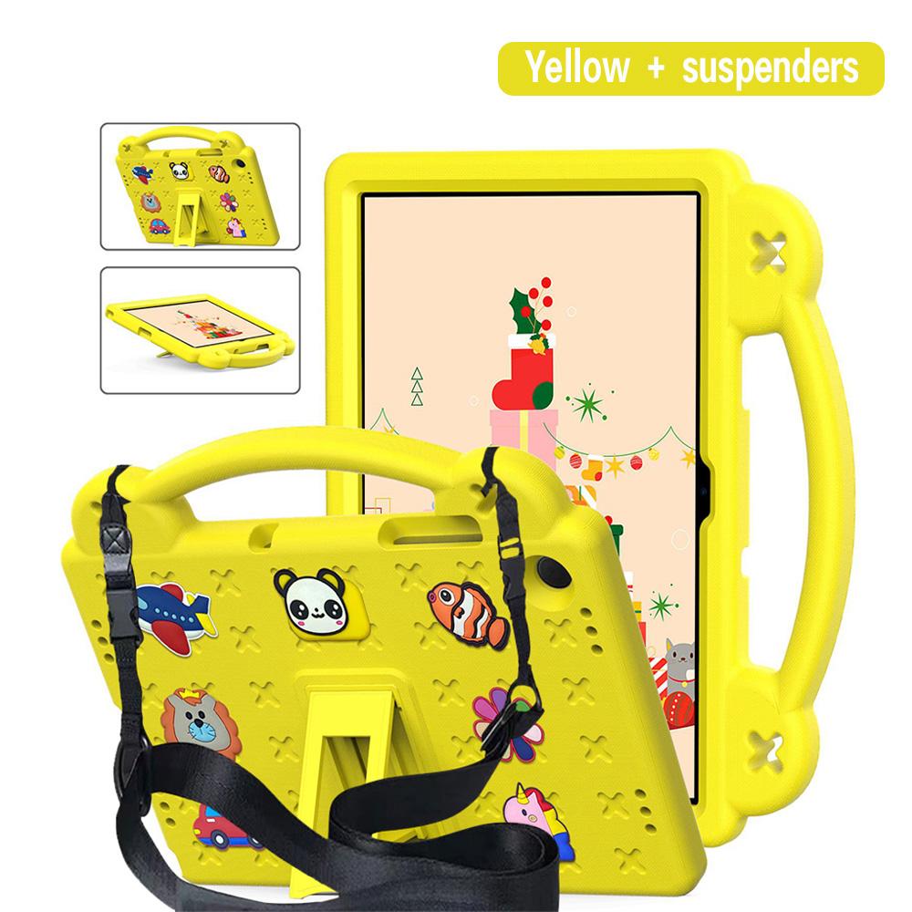 Cartoon Kids Case for Samsung Galaxy Tab S7 S8 S9 S11 A9 A11 Plus S6 A7 S10 Lite Tablet Cover Shockproof Strap With A Bracket