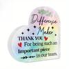 1pc Heart Shaped Acrylic Sign Table Decor, Difference Maker Thank You for Being Such an Important Piece In Our Team, Desktop Decoration 
