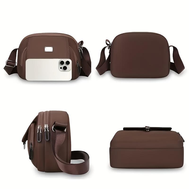 New Minimalist Casual Crossbody Bag, Adjustable Shoulder Straps, Multi Compartment Stylish Shoulder Bag, Fashion Women's Bags