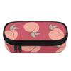 Pen Case Simple Design Durable 300D Polyester Full Zipper Closure with Main Compartment Mesh Pocket and Pen Slots for Boys Girls