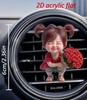 Roztomilé Kitten Car Vent Clips Doplňovatelné auto difuzor Cat Air Vent Clips Car
