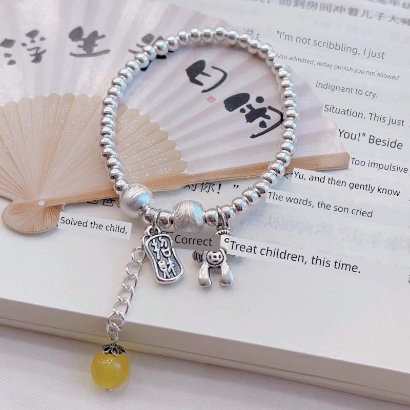 

Новое поступление Браслет из чистого серебра Глянцевый витой браслет 9999 Ручной работы Нить с монетами Ремешок для переноски Новый китайский стиль Браслет из ломаного серебра Dark gray