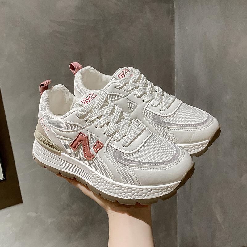 Pantofi cu talpă groasă N-caracter Forrest Gump pentru femei primăvara și toamna 2025 versiune coreeană de pantofi super cool de tată pantofi sport casual de alergare tip muffin