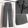 New Women Autumn Casual High Waist Wide Leg Harem Pants Plus Size Loose Long Pants Solid Color 5XL